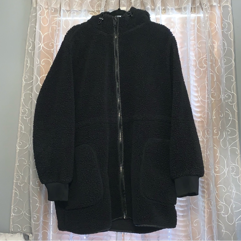 Women’s Black Sherpa Jacket 2X
